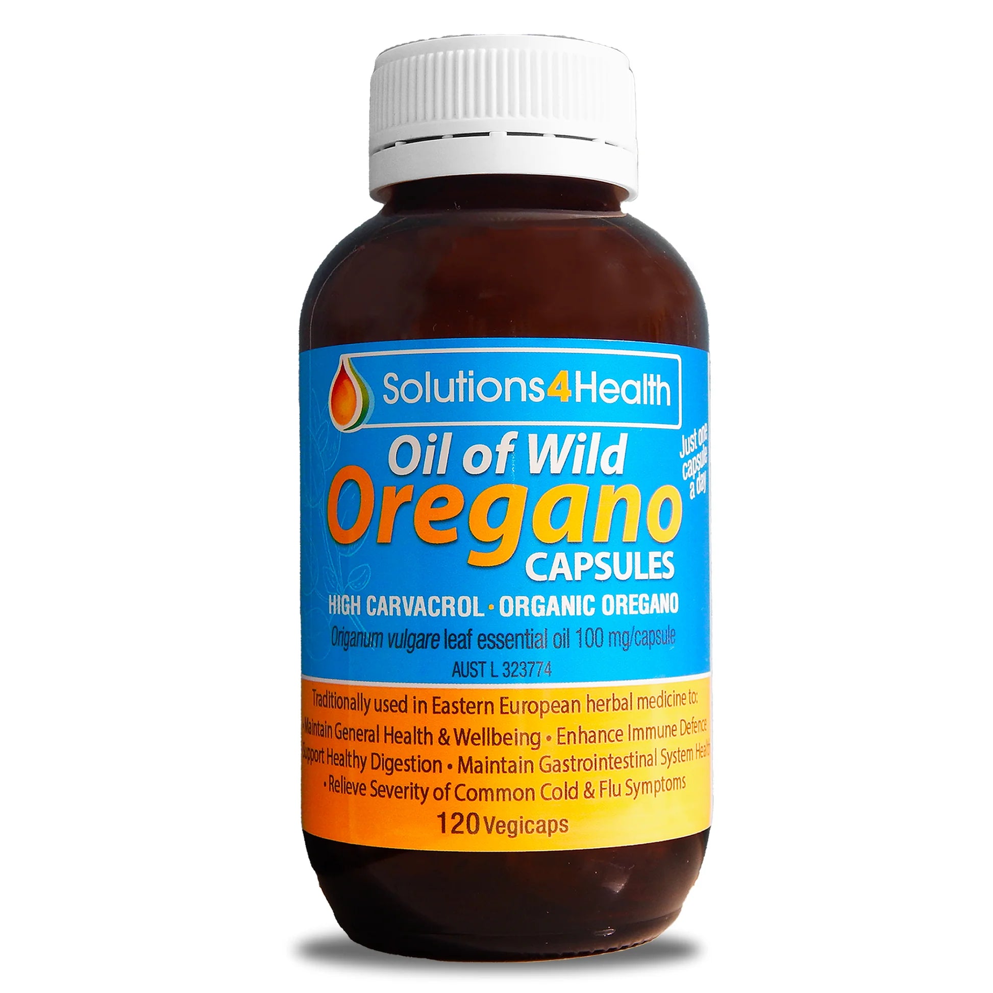 Solutions 4 Health Organic Oil of Wild Oregano Capsules