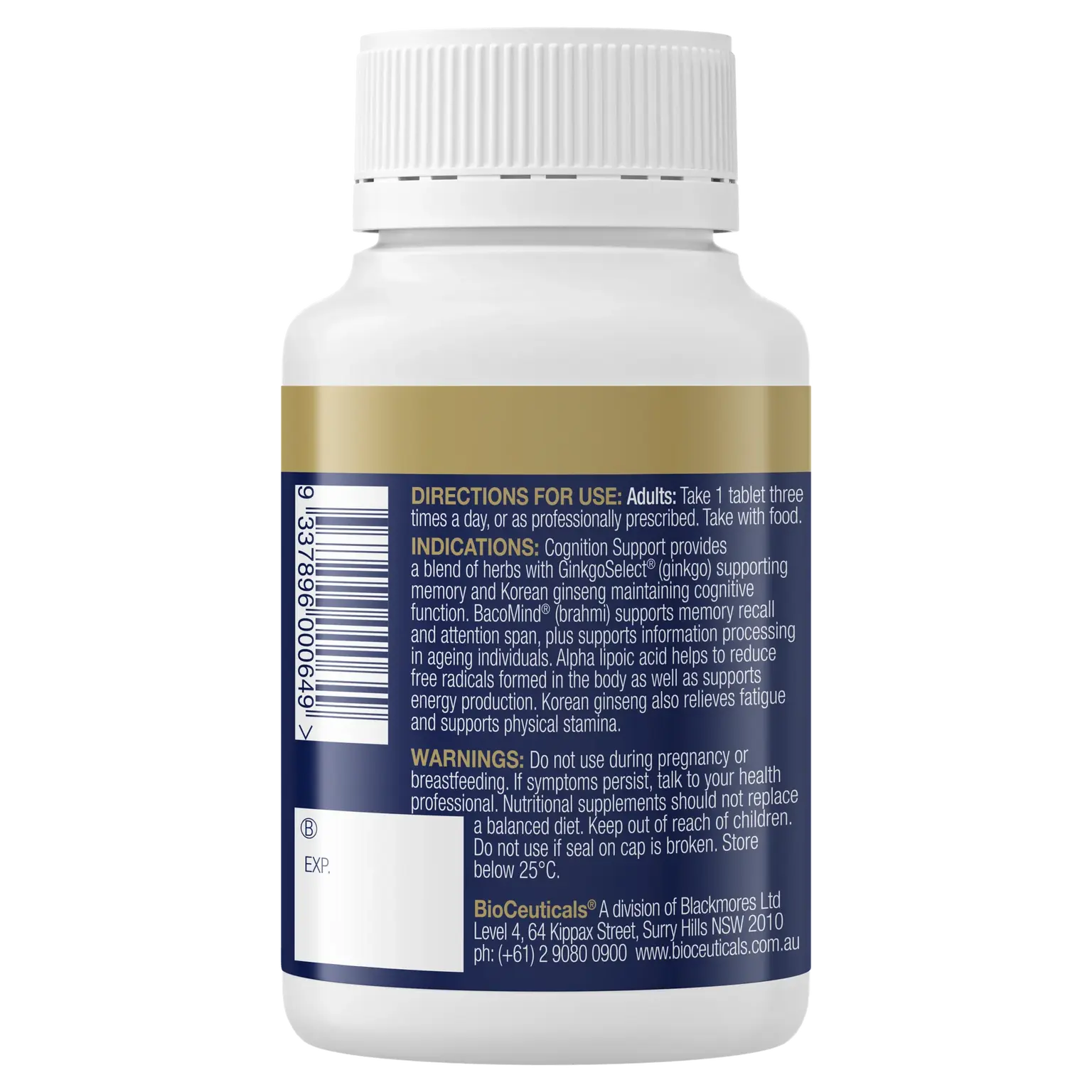 BioCeuticals Cognition Support 60t