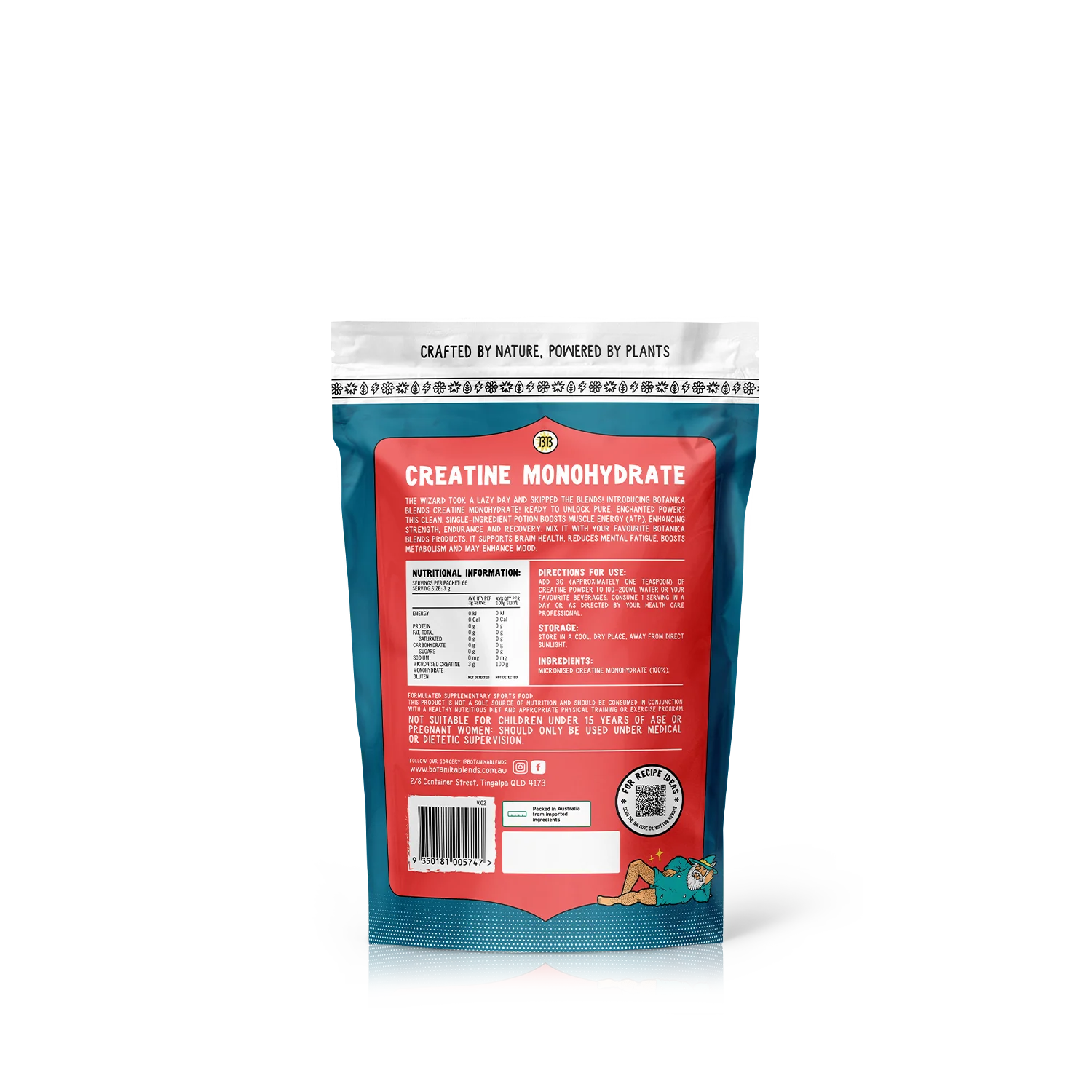 Botanica Blends Pure Creatine Monohydrate - 200g