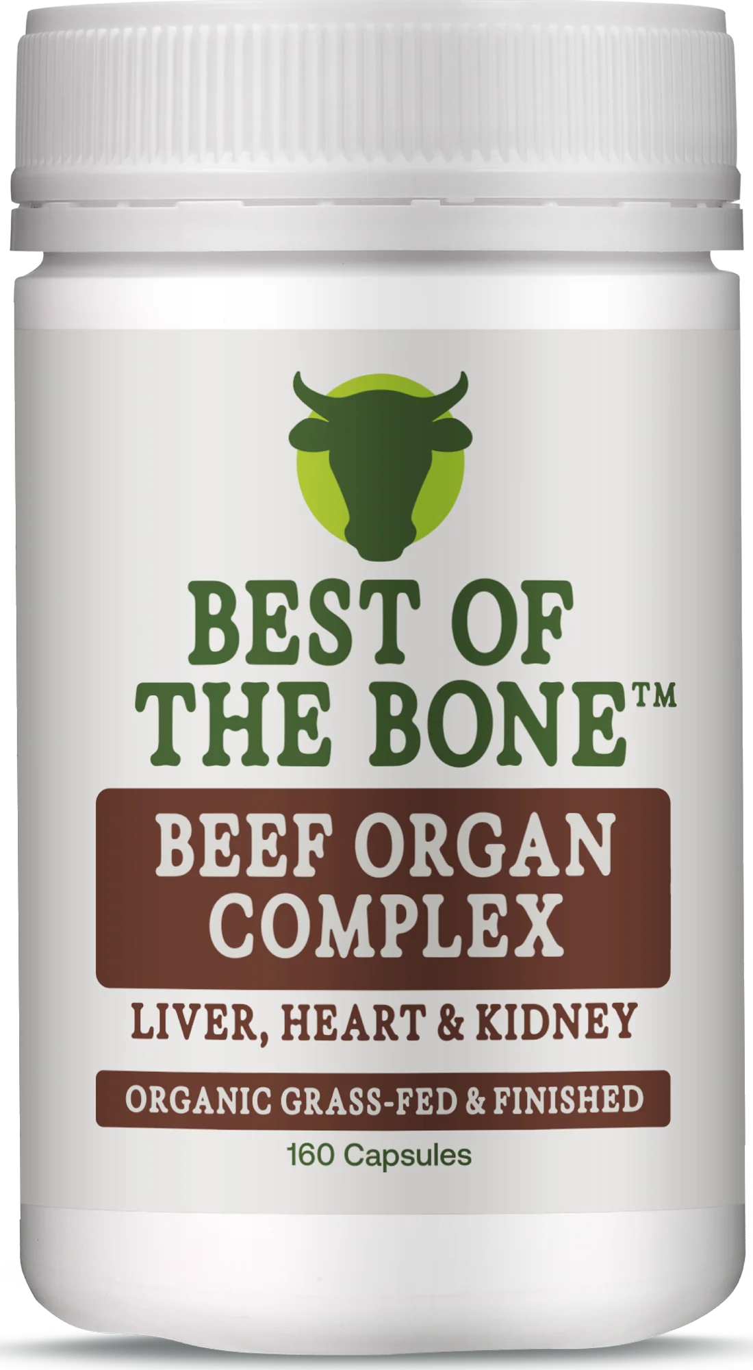 Best of the Bone Organic Beef Organ Complex - Liver Heart & Kidney 160c