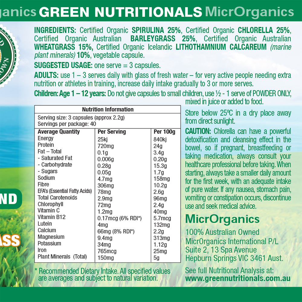 Green Nutritionals Green Superfoods