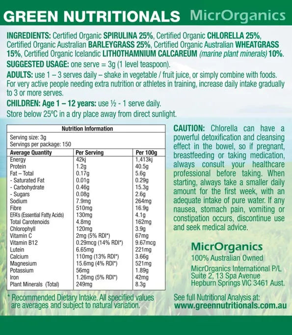 Green Nutritionals Green Superfoods