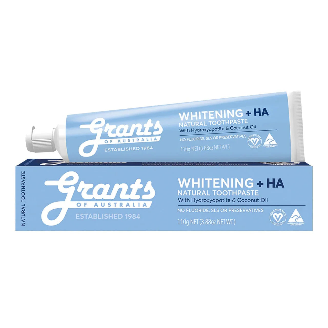 Grants of Australia Natural Whitening + Hydroxyapatite + Coconut Oil 110g