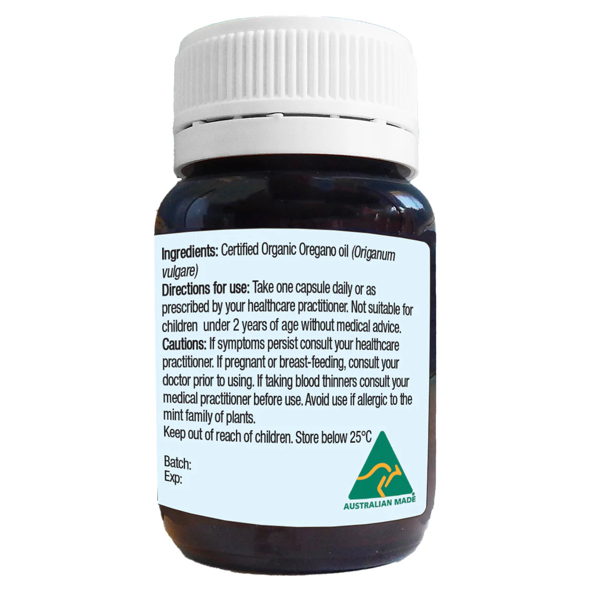 Solutions 4 Health Organic Oil of Wild Oregano Capsules