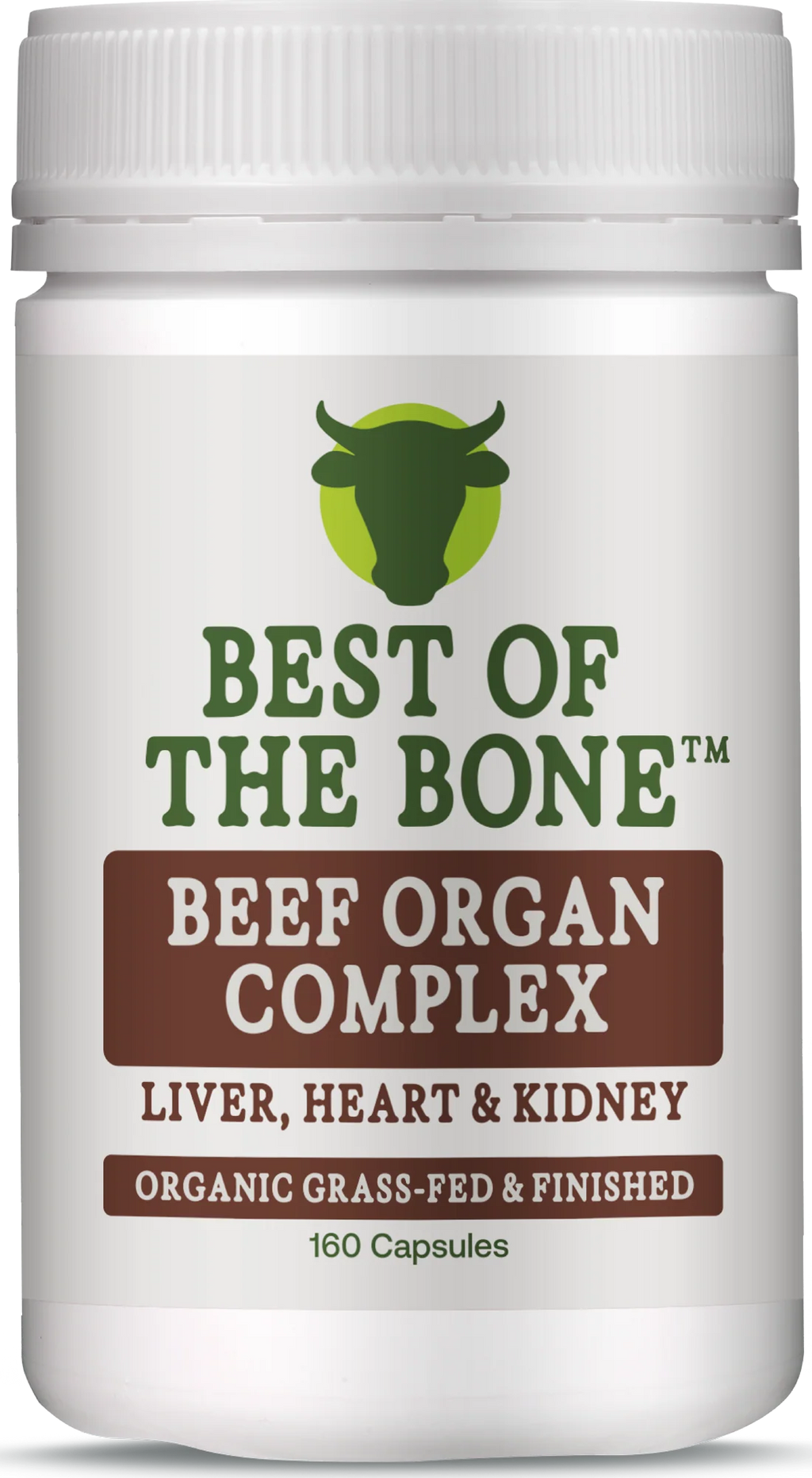 Best of the Bone Organic Beef Organ Complex - Liver Heart & Kidney 160c
