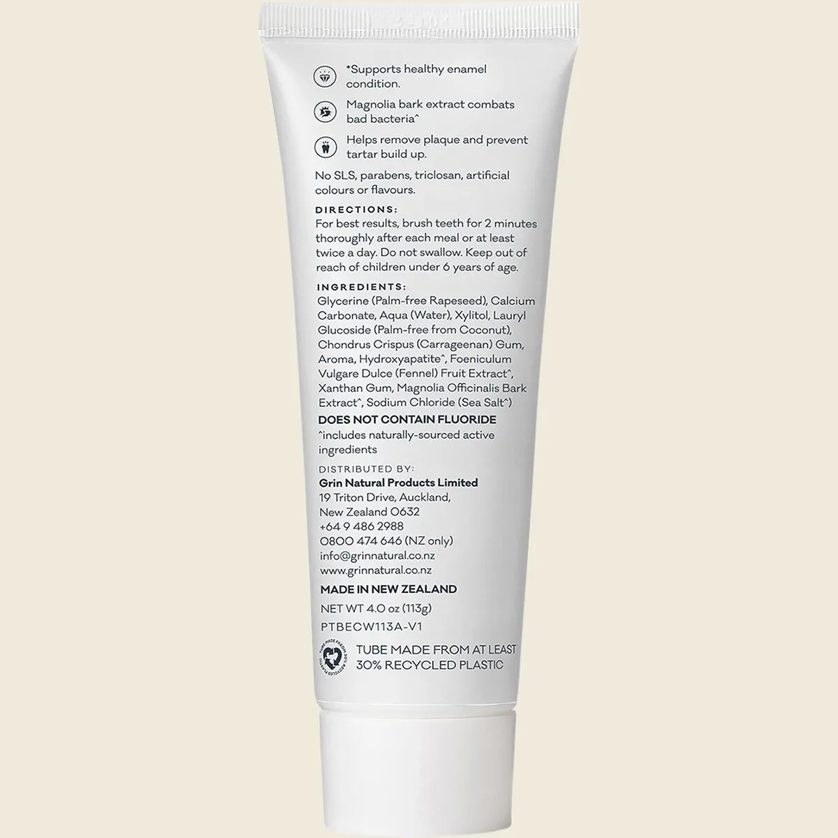 Grin Pro Toothpaste - Enamel Care with Nano-Hydroxyapatite 113g