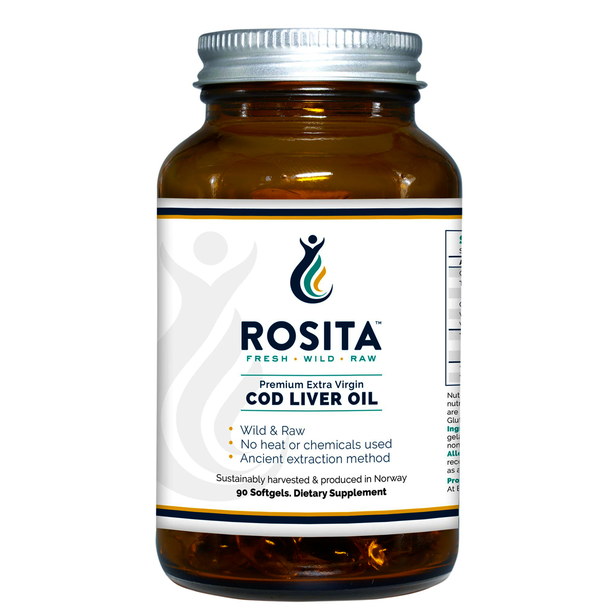 Rosita Extra Virgin Cod Liver Oil - 90 Softgel