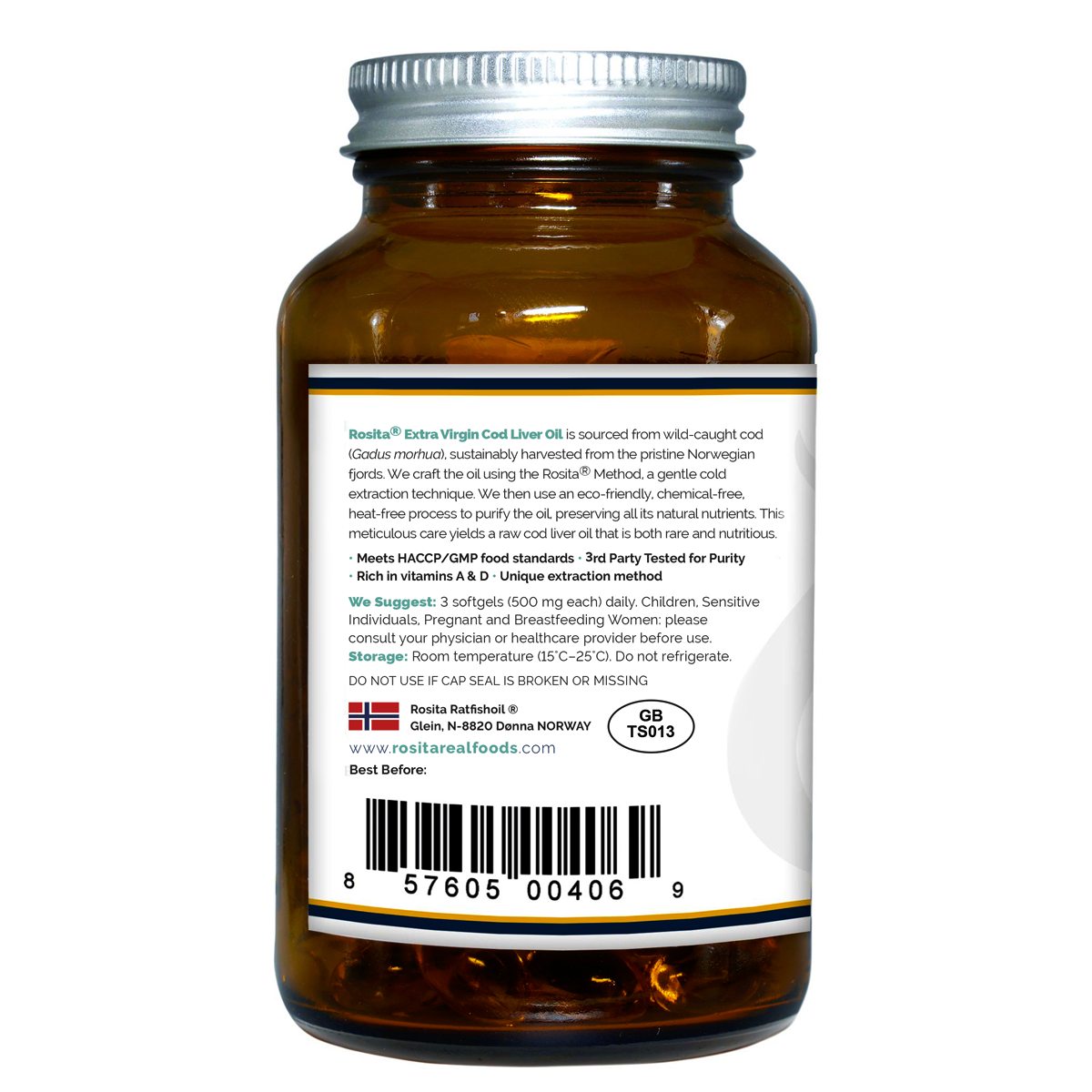 Rosita Extra Virgin Cod Liver Oil - 90 Softgel