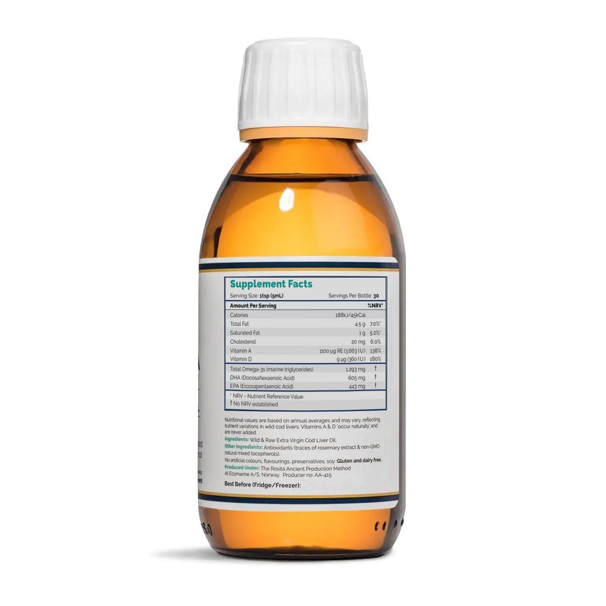 Rosita Extra Virgin Cod Liver Oil - Liquid